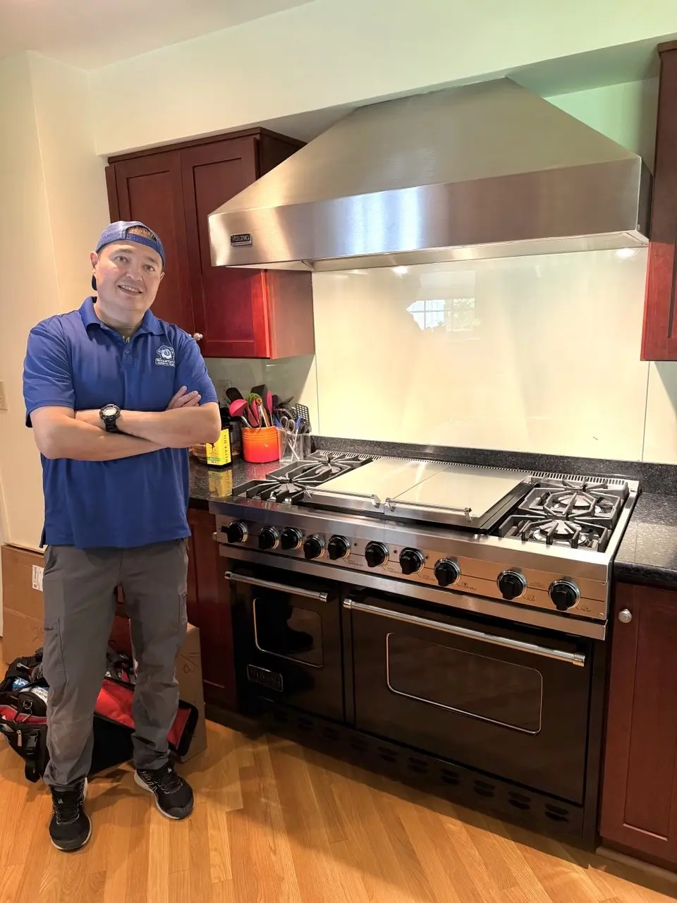 Photo from an InterTech Viking appliance repair appointment