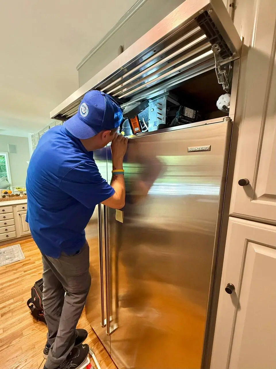 Sub-Zero Appliance Repair – InterTech Sub-Zero repair work photographed for InterTech portfolio