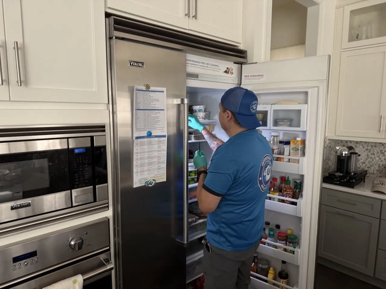 Professional servicing of premium Viking household appliances